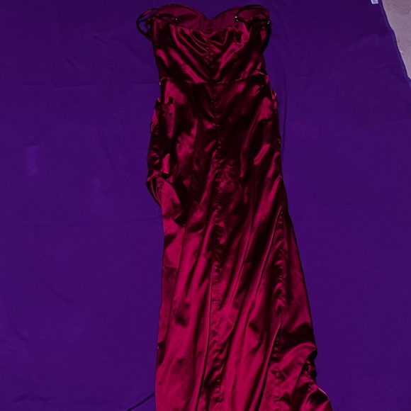 Red Satin Dress - Picture 5 of 5